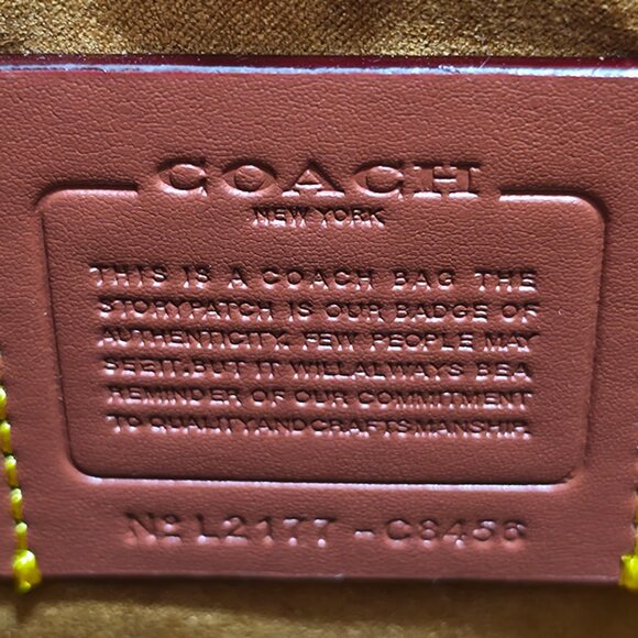 Coach Horse And Carriage Print White And Brown Bag - Picture 9 of 11